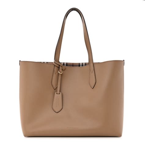 burberry grainy calfskin haymarket check medium reversible tote camel|BURBERRY Grainy Calfskin Haymarket Check Medium .